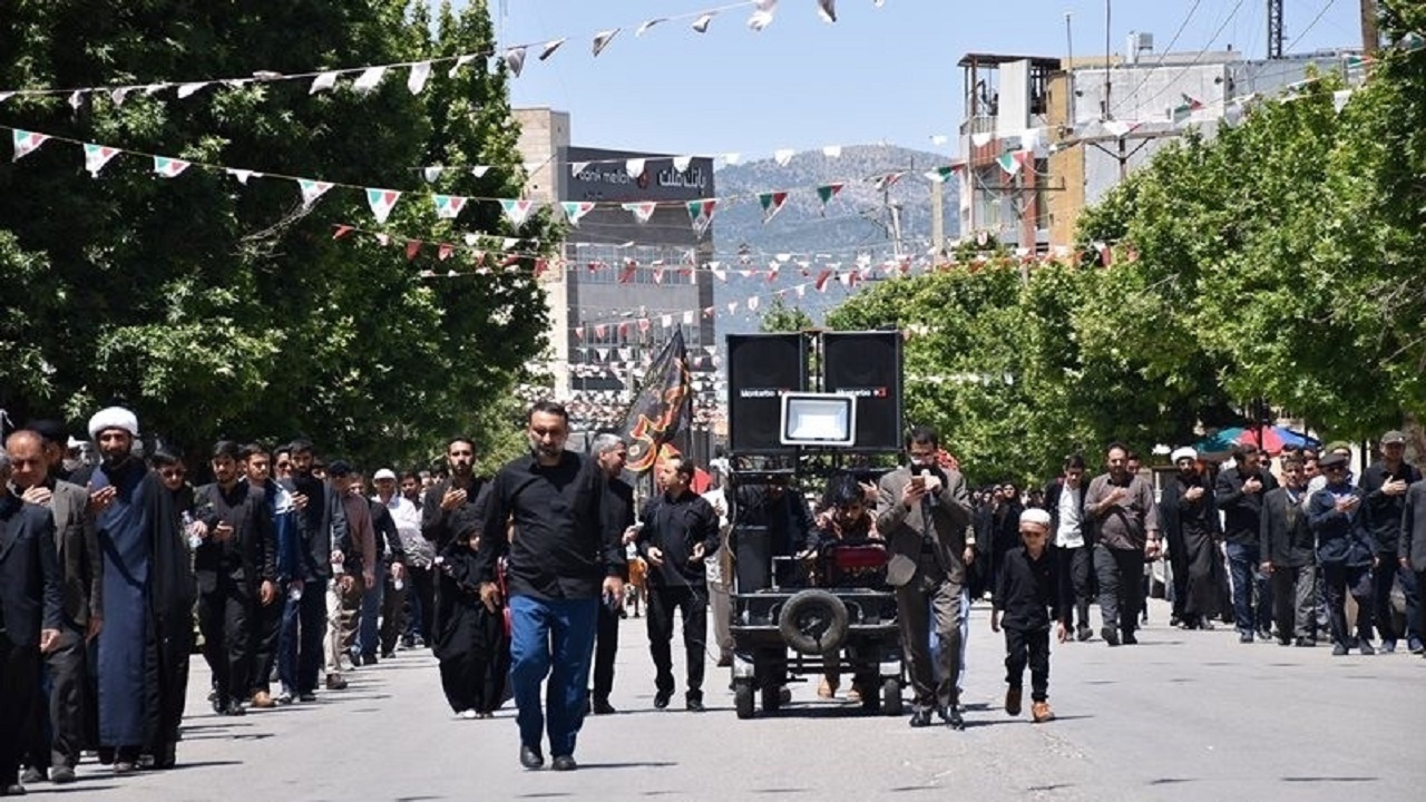 آیین‌ سوگواری شهادت امام جعفرصادق (ع) در یاسوج برگزار شد