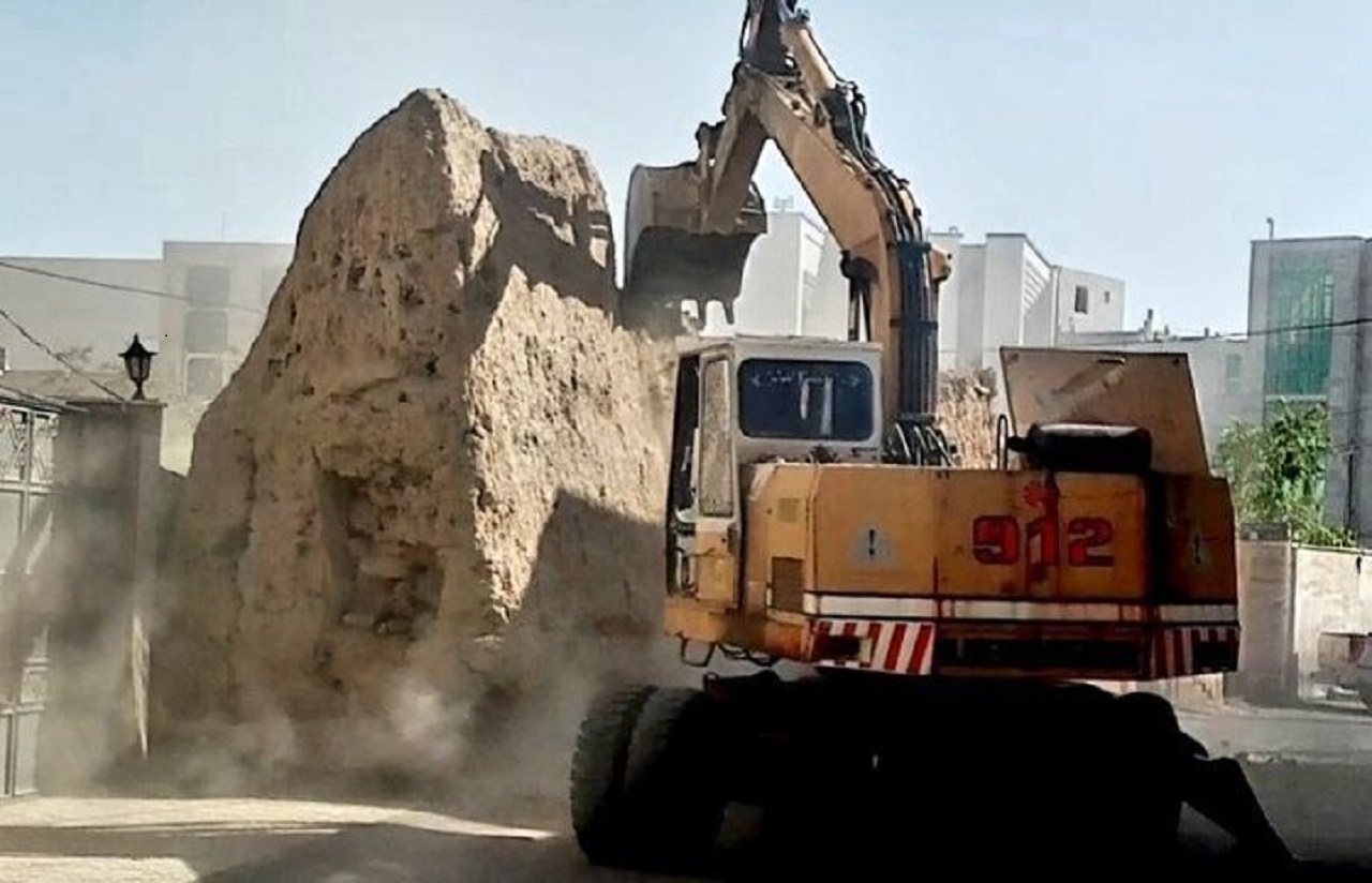 باروی تخریب شده در گلپایگان قدمت باستانی ندارد