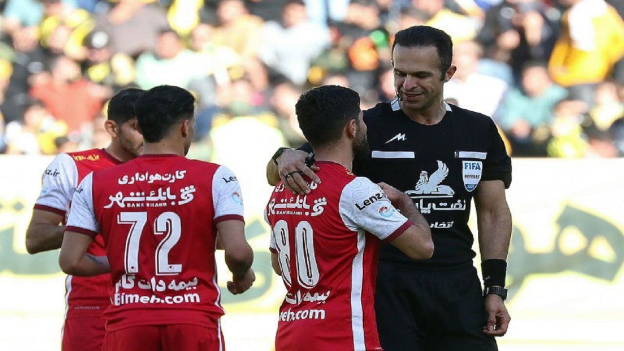 بیژن حیدری بازی نساجی و پرسپولیس را سوت می‌زند