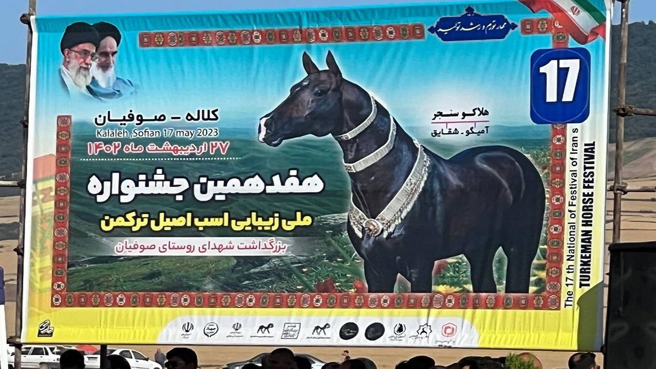 تصاویری از هفدهمین جشنواره ملی زیبایی اسب اصیل ترکمن