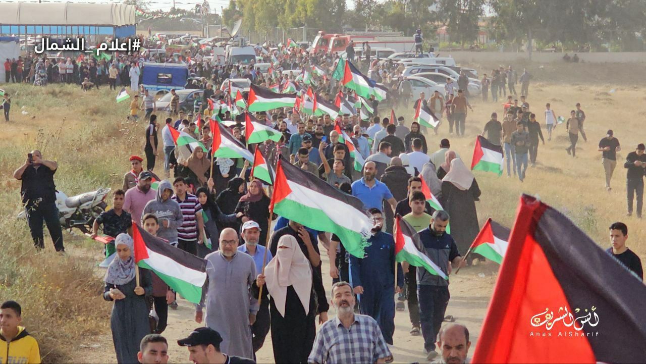راهپیمایی فلسطینیان