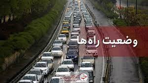 ترافیک سنگین در محور چالوس
