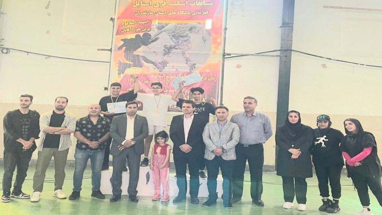 مصاف اسکیت بازان مازندرانی در نوشهر