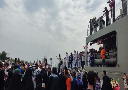 استقبال از  ناوگروه ۸۶ نیروی دریایی ارتش در بندرعباس