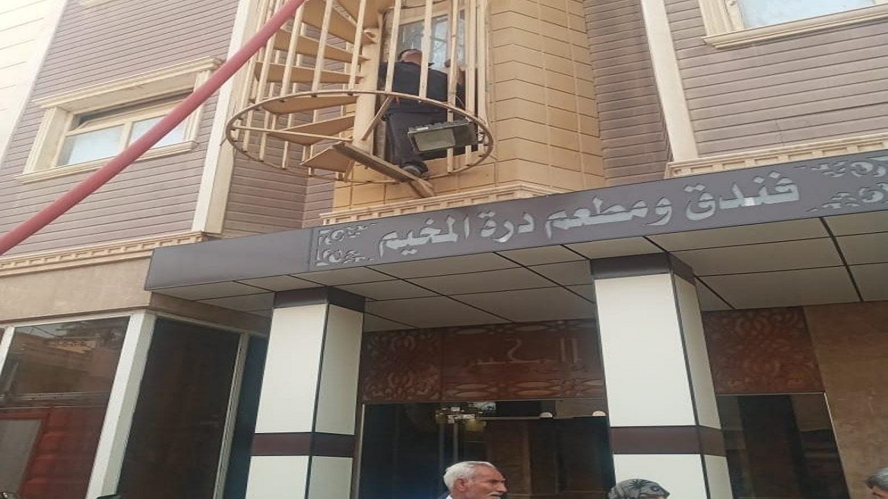 آتش سوزی هتلی در کربلا
