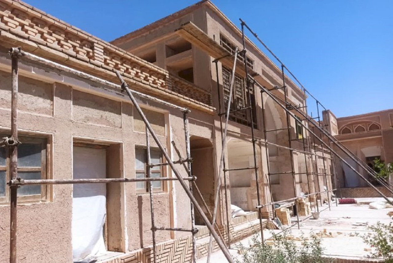 آغاز مرحله دوم مرمت خانه تاریخی فاطمی نائین