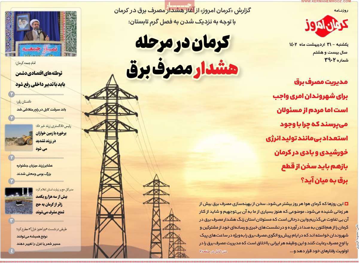 روزنامه کرمان امروز
