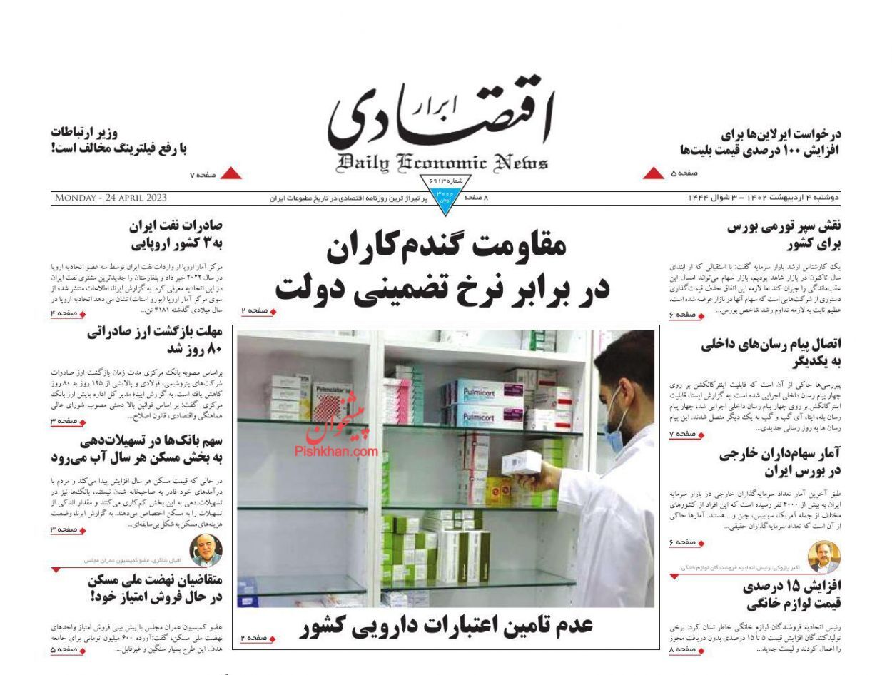 روزنامه ابرار اقتصادی