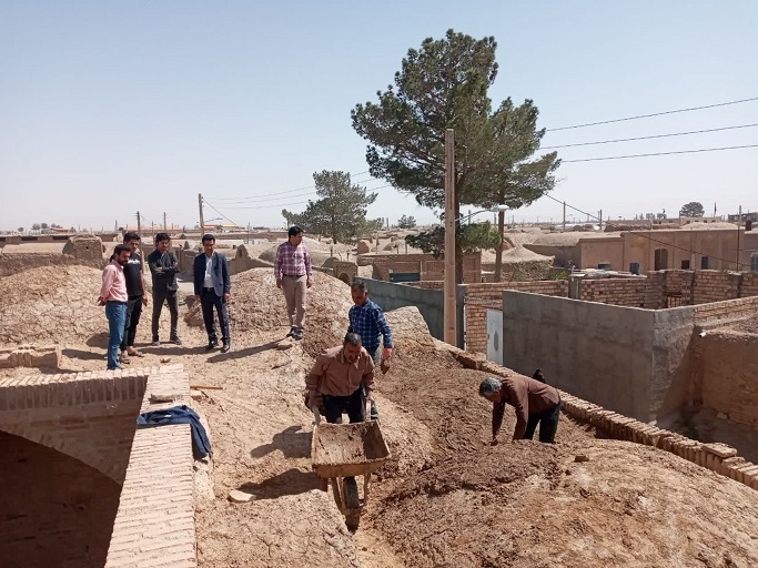 راه‌اندازی کارگاه مرمت اثر تاریخی رباط روستای چاهک قاین