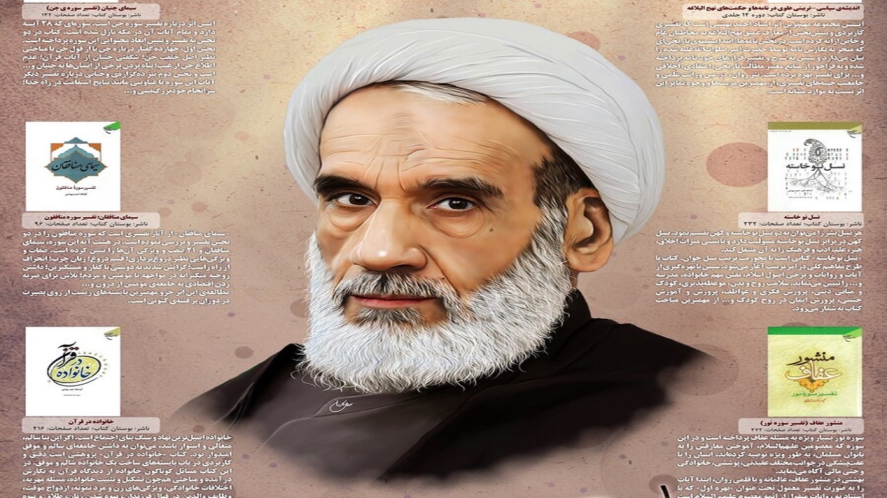 رونمایی از پوستر این چند کتاب با عنوان «آیت بهشت»