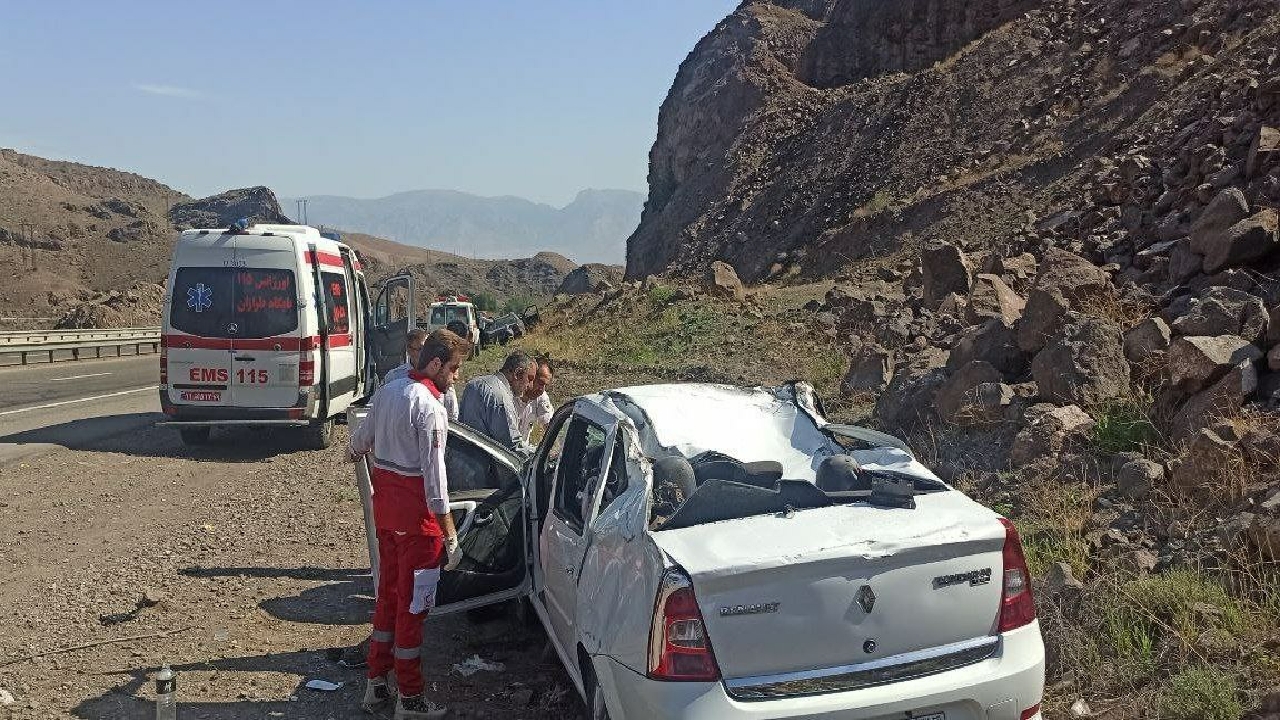 ۴ مصدوم در حادثه رانندگی در اتوبان قزوین - رشت