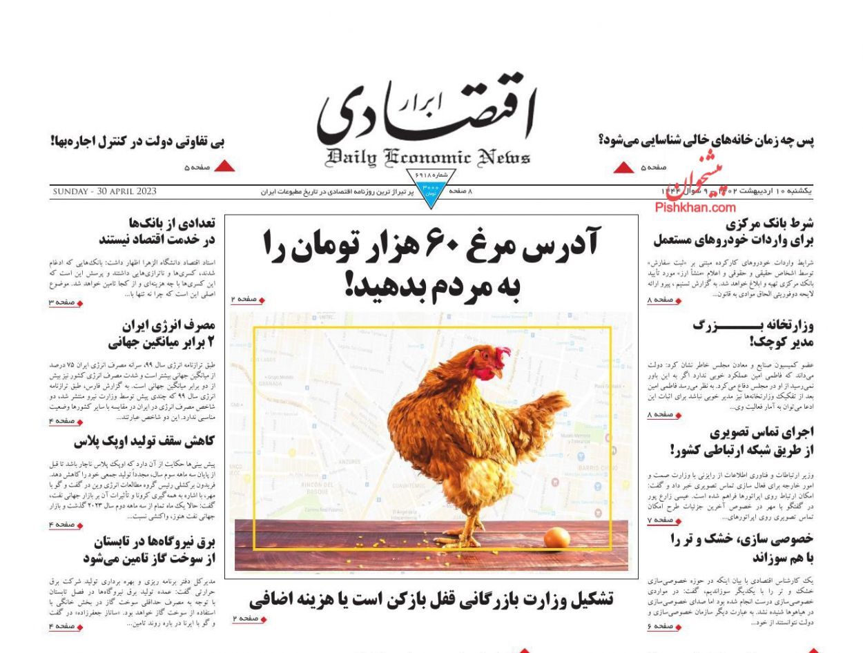 روزنامه ابرار اقتصادی