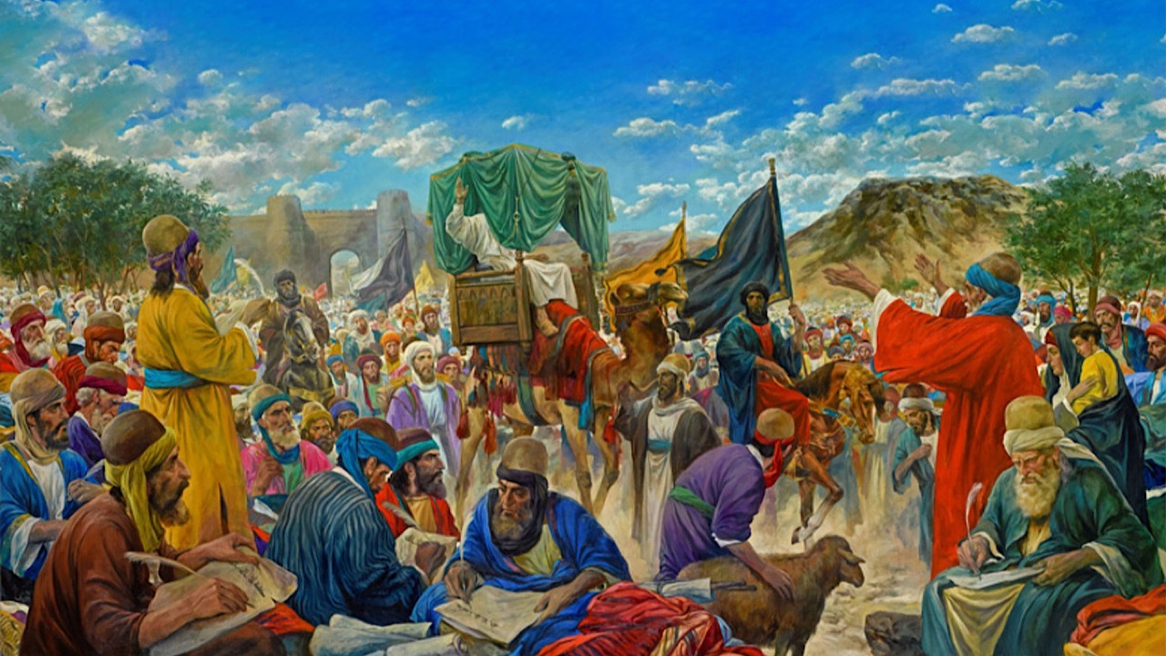 حسن روح الامین، حدیث سلسه الذهب را نقش زد