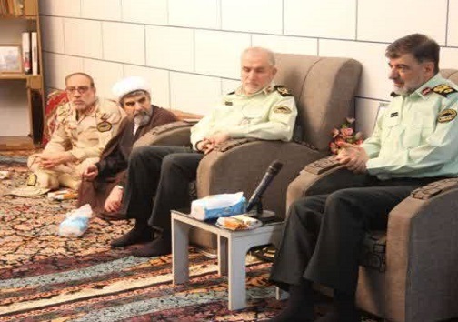 دیدار فرمانده کل انتظامی کشور با خانواده شهید سعید ربیعی