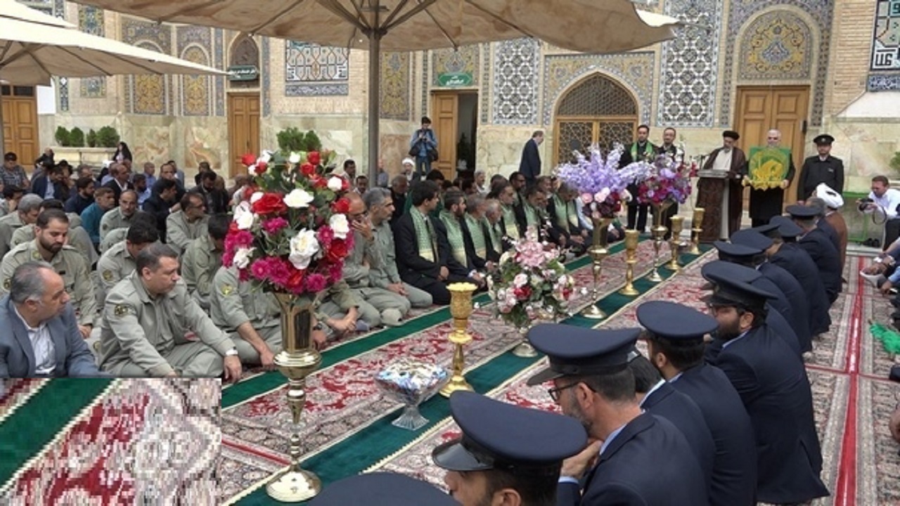 برگزاری آیین خطبه خوانی در حرم بانوی کرامت در آستانه میلاد امام رضا(ع)