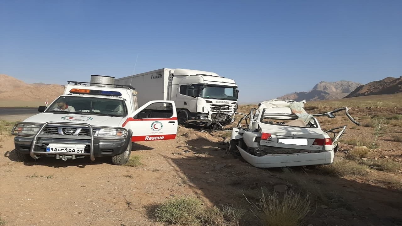 ۲ فوتی در حادثه در محور تنگ چنار مهریز