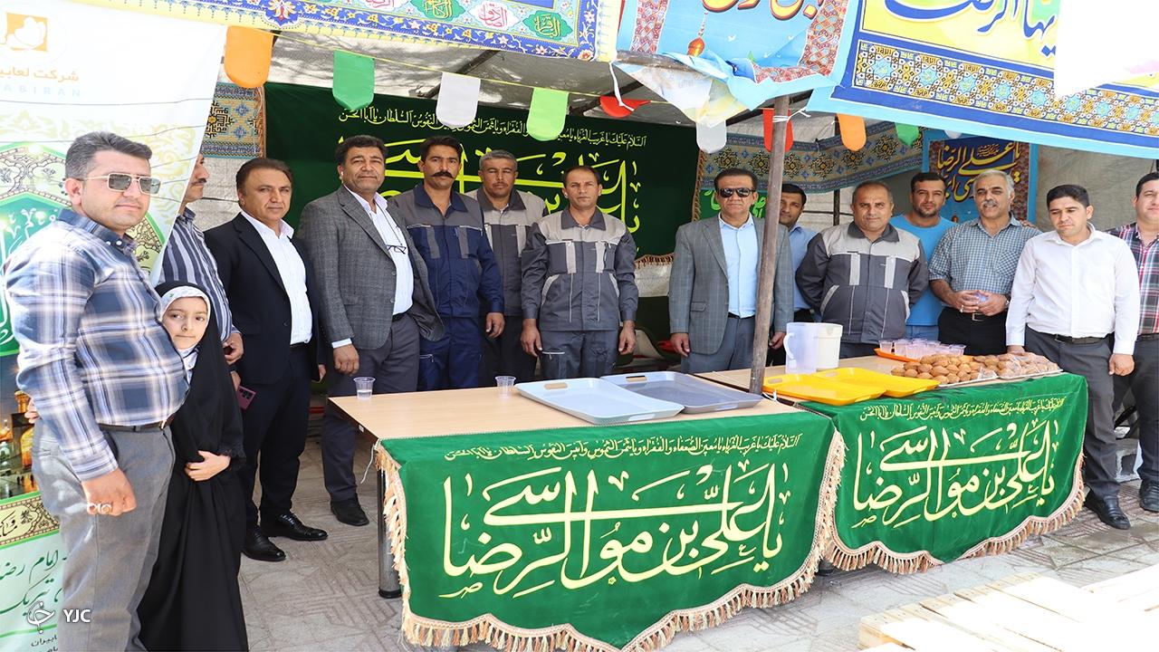رسم دلدادگی عاشقان با برپایی موکب به مناسبت میلاد امام رضا (ع)