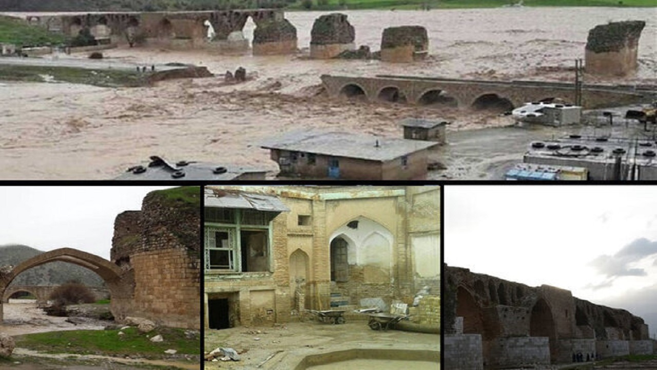 زخم سیل ۹۸ بر تن پل‌های تاریخی لرستان/ خطر تخریب بیخ گوش «کشکان»