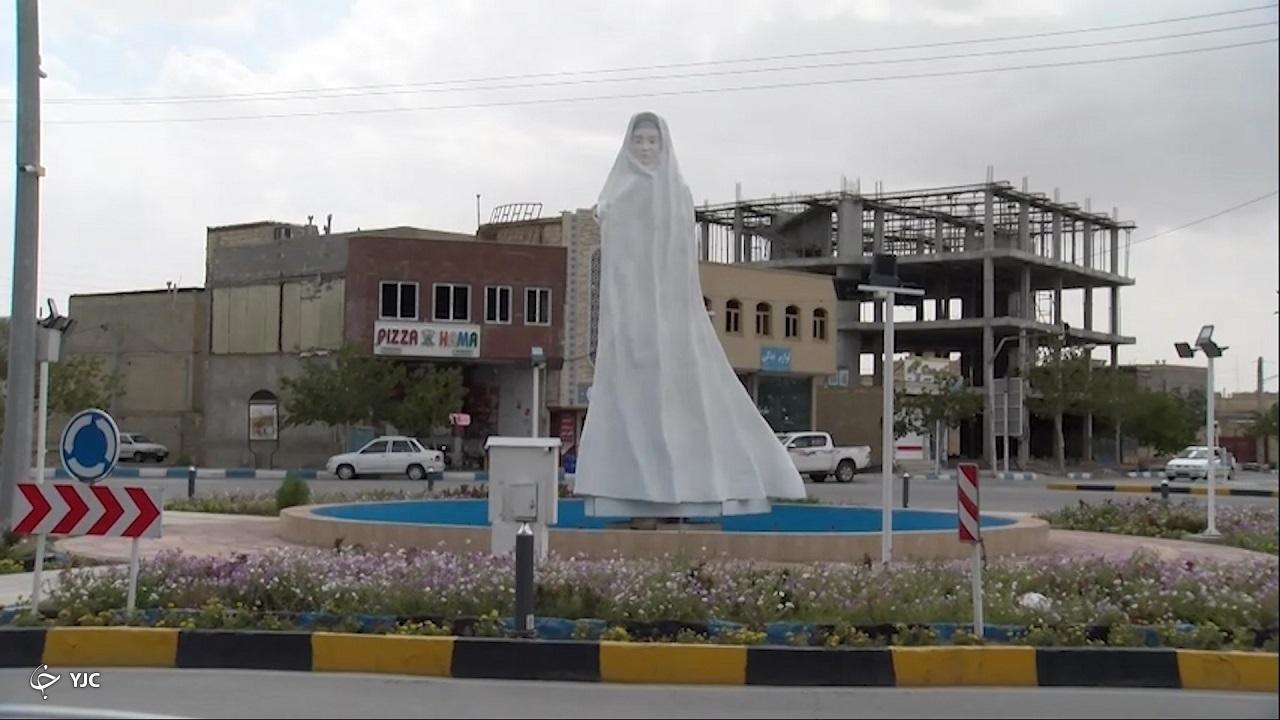 گردهمایی زنان چادر سفید در شهر فرشتگان ایران