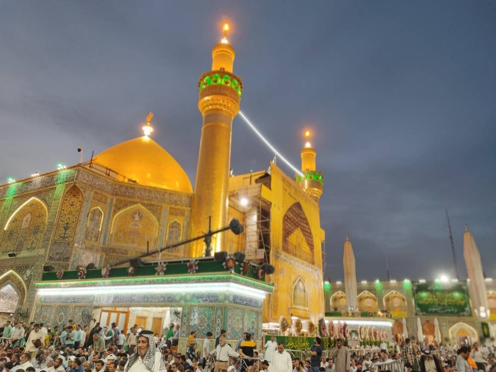 زائران در حرم امام علی