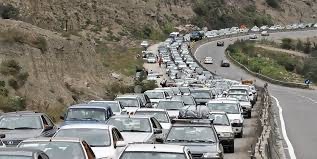 ترافیک سنگین در محور چالوس و هراز