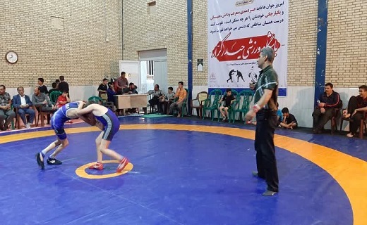برگزاری اردوی یک روزه  استعداد یابی کشتی در ابرکوه+تصویر