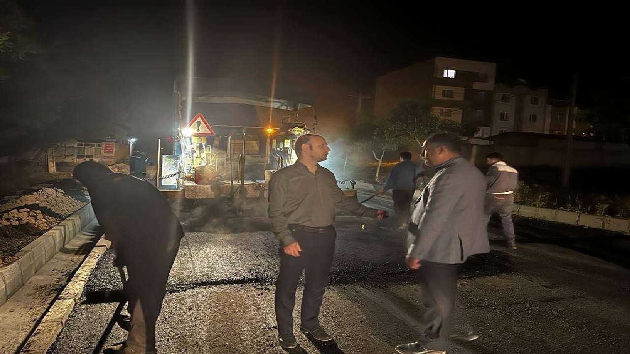۴ هزار و ۸۰۰ مترمربع از بلوار سفیر امید آسفالت شد