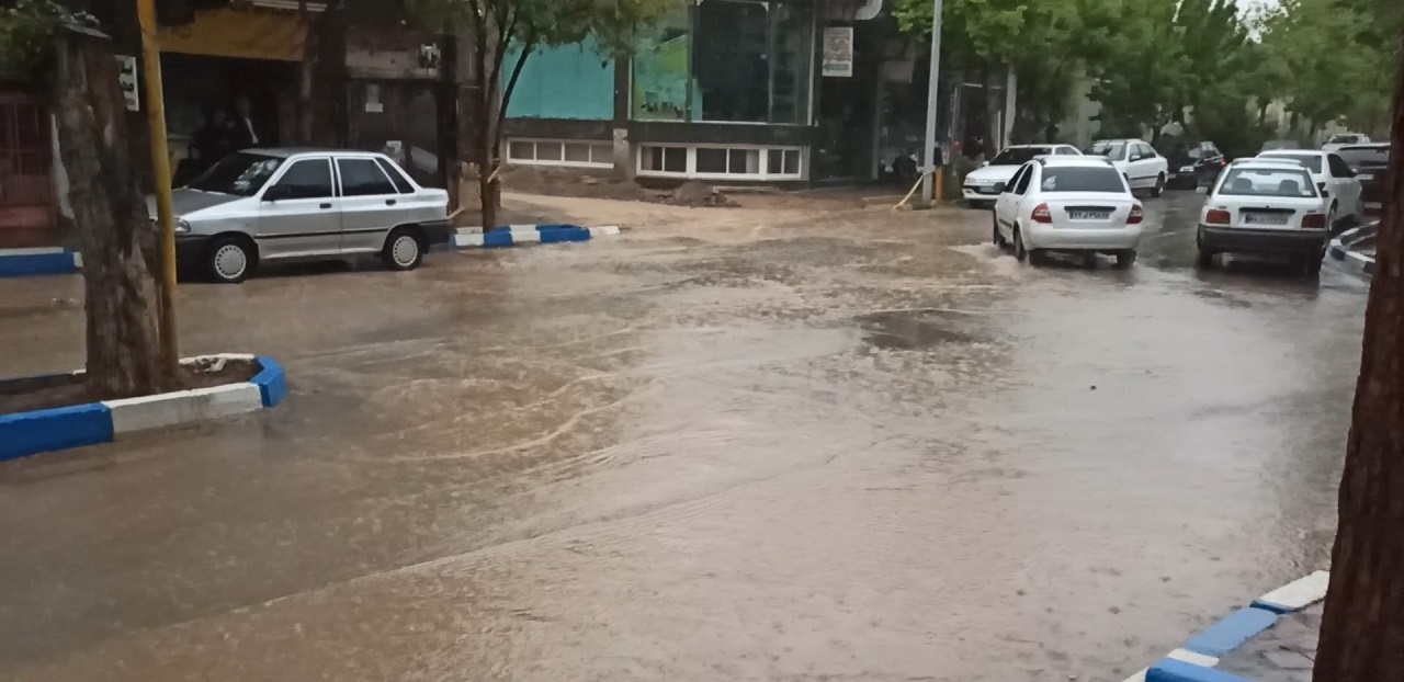 بارش شدید باران در اصفهان
