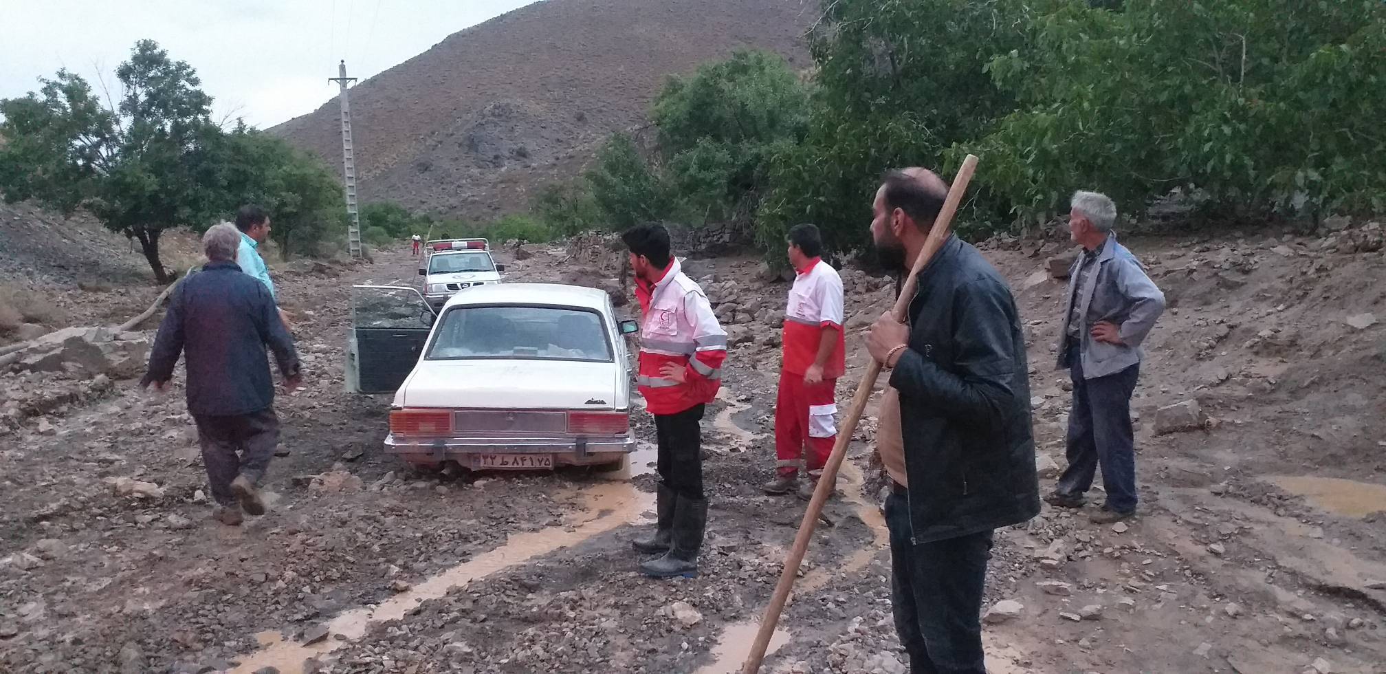 سیل در دهستان خرمدشت کوهبنان+ تصاویر