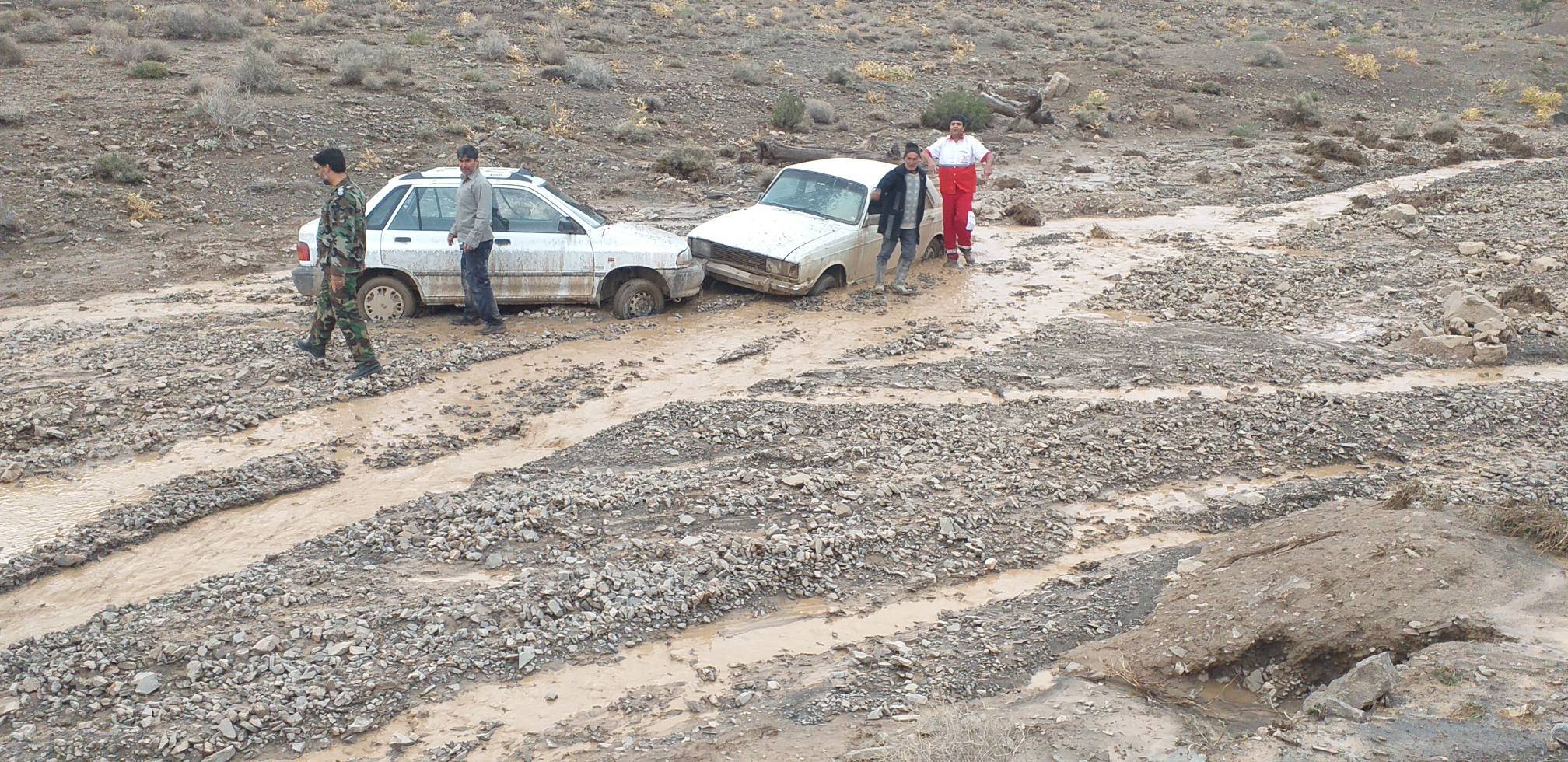 سیل در دهستان خرمدشت کوهبنان+ تصاویر