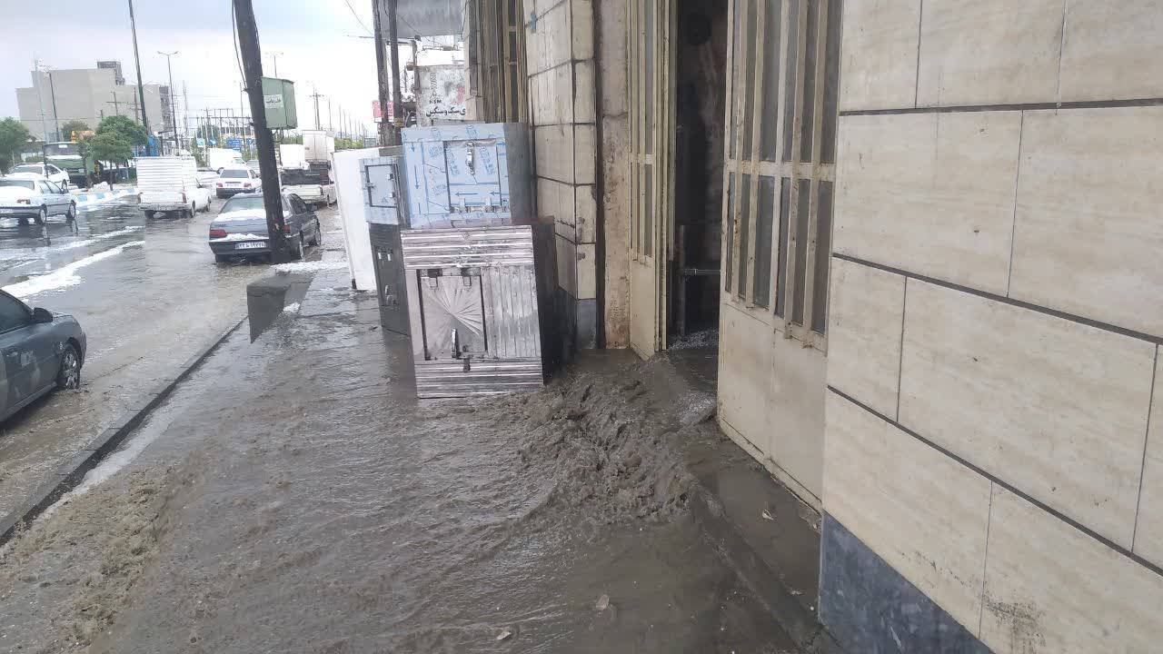 بارش باران و سیل در صالح آباد