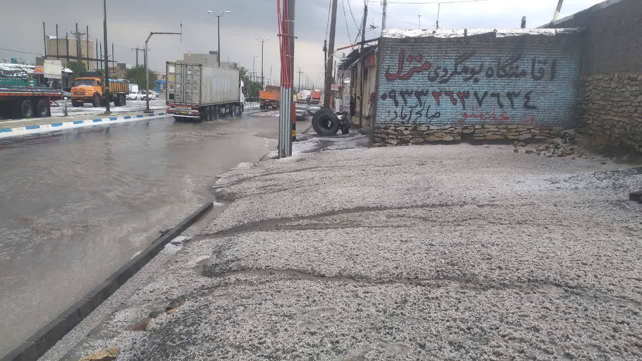 بارش باران در صالح آباد
