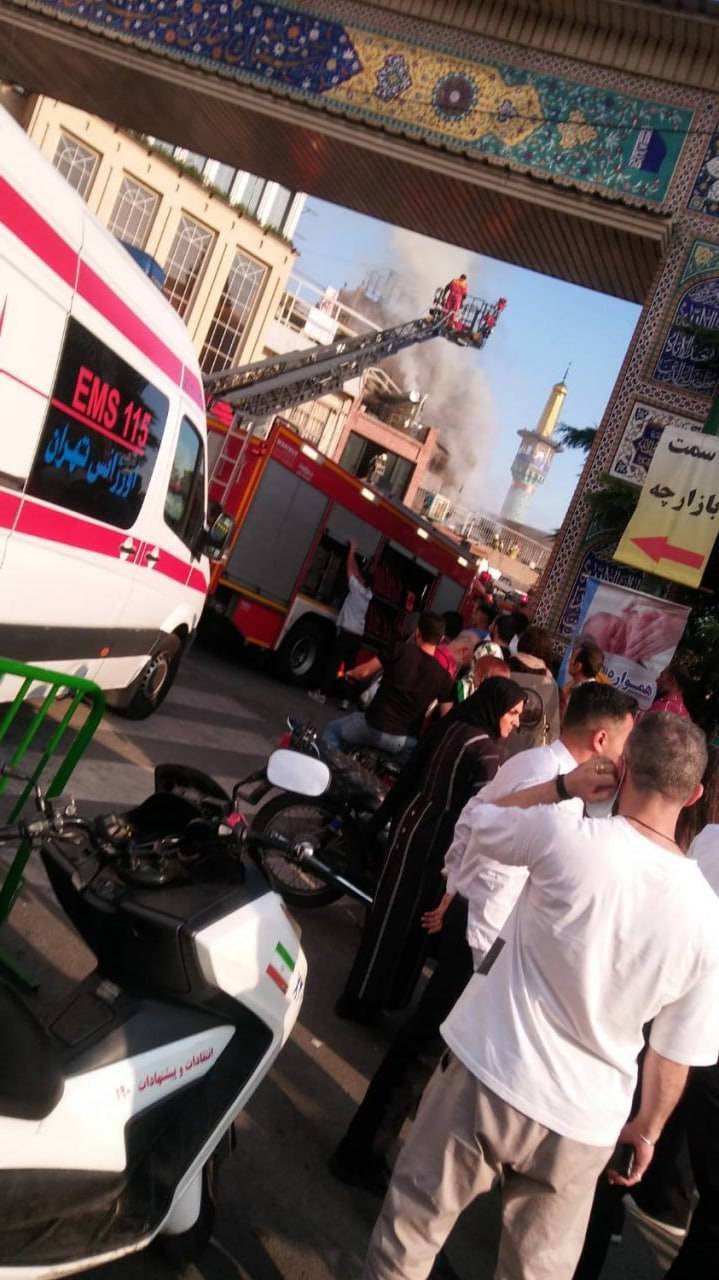 آتش سوزى در بازار تجریش/ علت حادثه معلوم نیست