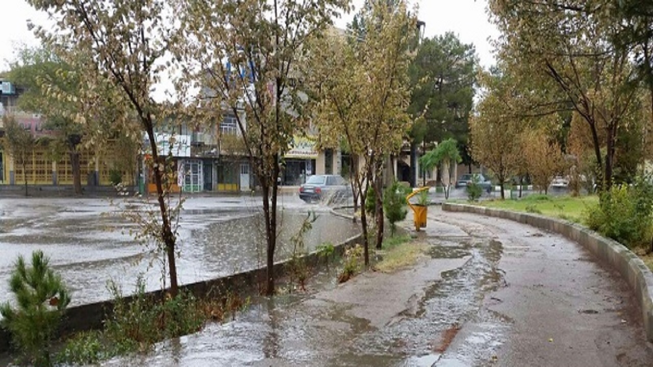 بارش شدید باران در زرند کرمان + فیلم