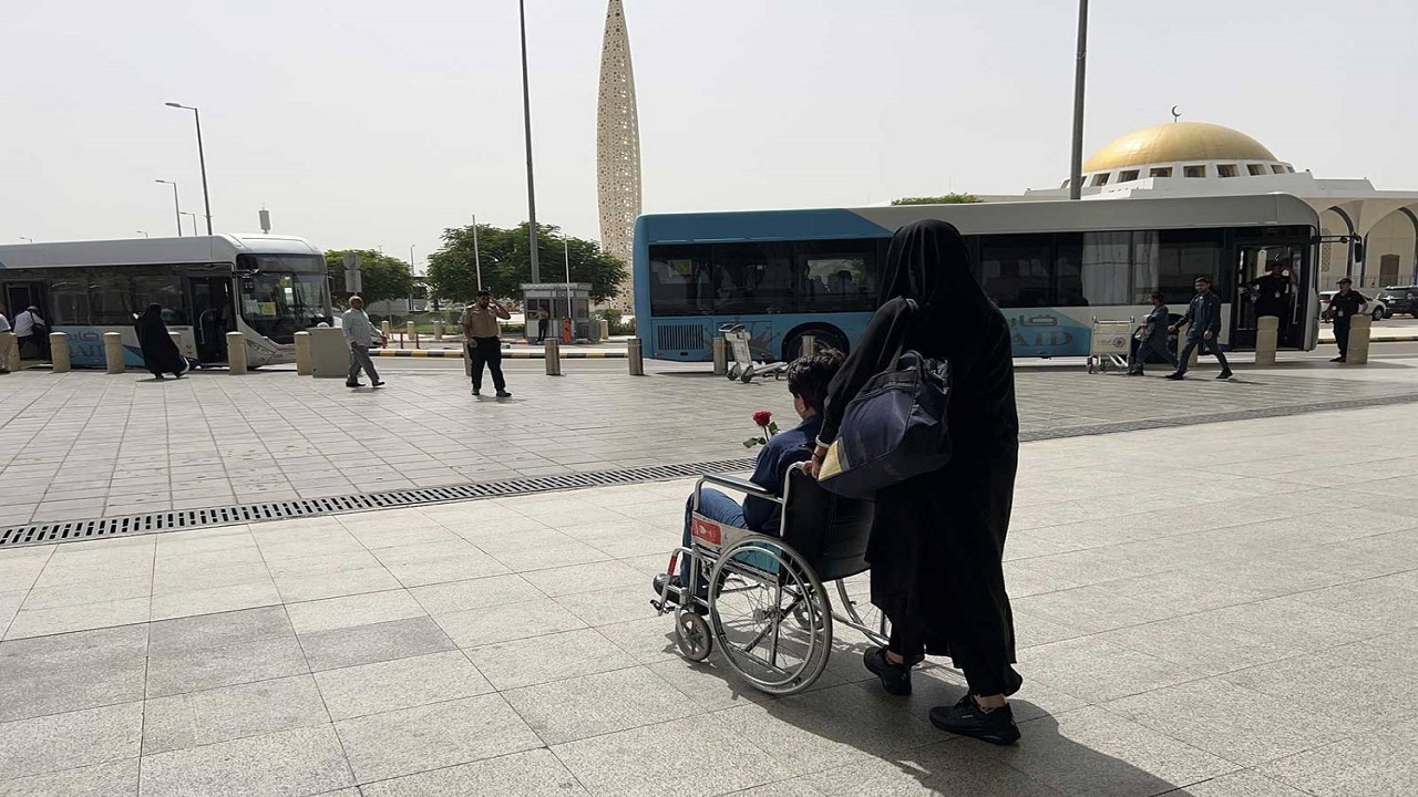ورود کاروان جانبازان به مدینه النبی