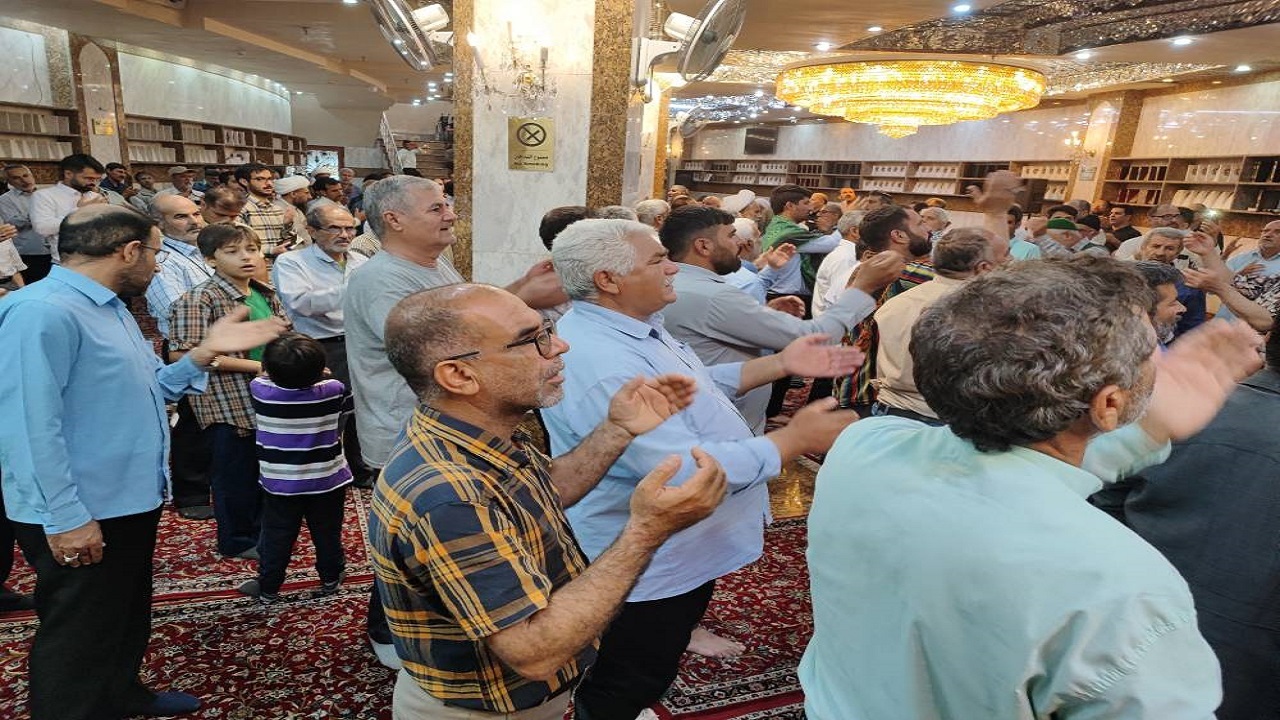 مراسم عزاداری به مناسبت ایام زیارتی مخصوص در حرم حضرت عباس (ع) + فیلم و تصاویر