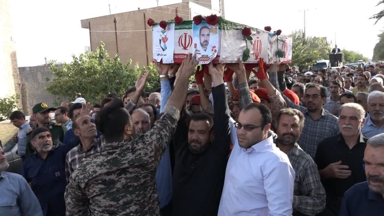 تشییع پیکر مطهر شهید رمضانعلی کارگران بافقی