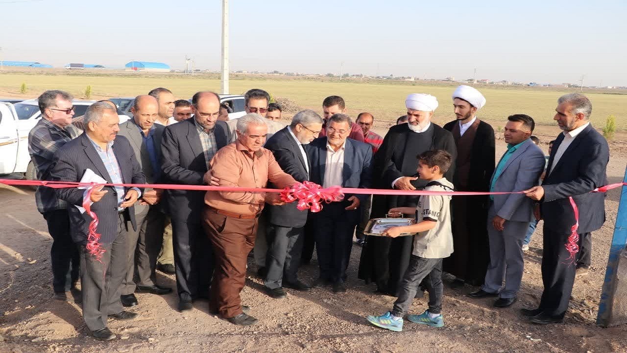 افتتاح دو طرح آبیاری در شهرستان بوئین زهرا