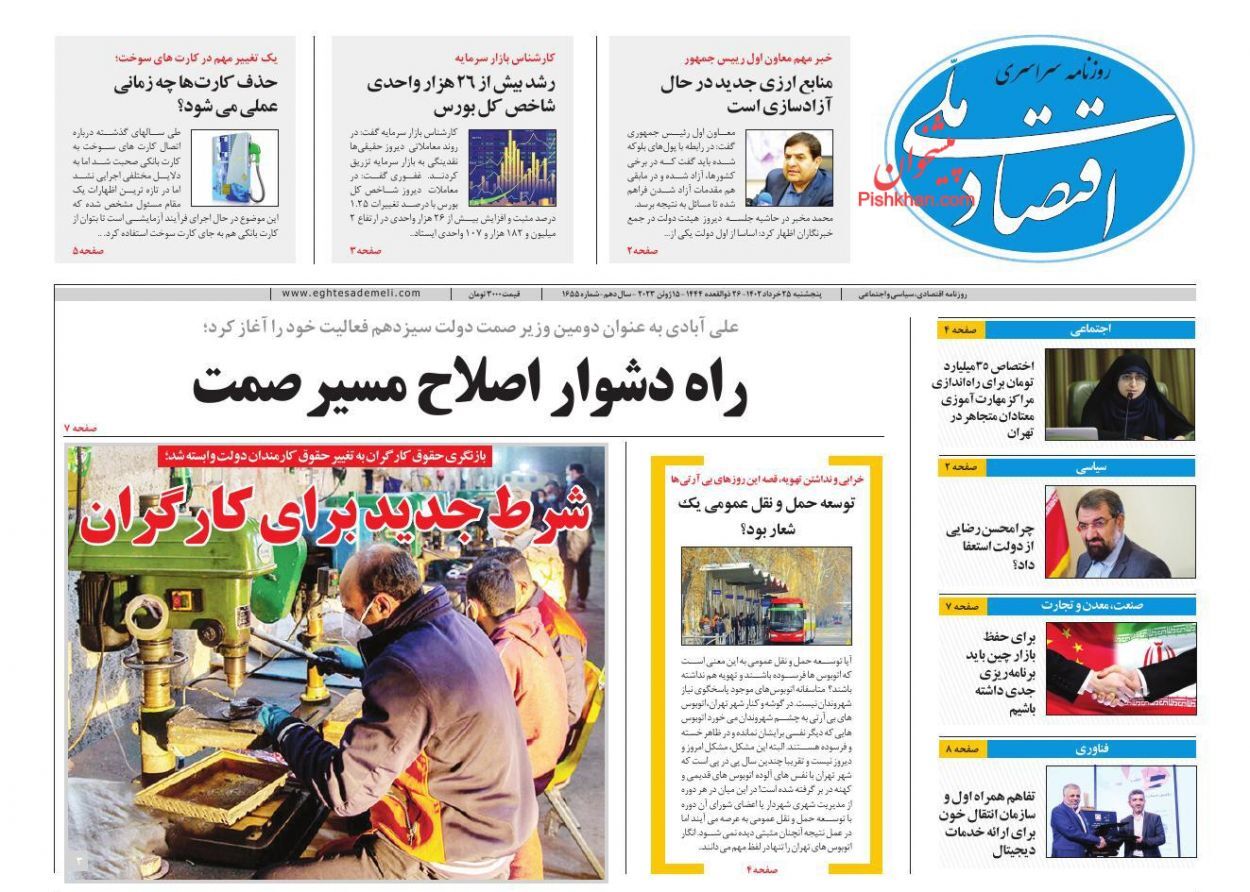 روزنامه اقتصاد ملی