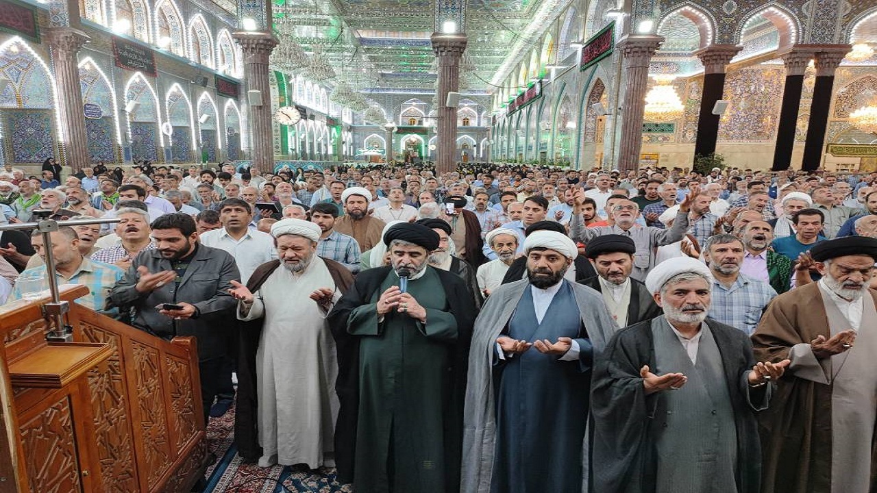 برگزاری مراسم بعثه مقام معظم رهبری در حرم سید الشهدا + فیلم و تصاویر