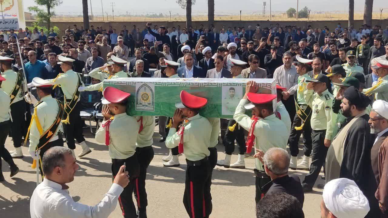 تشییع شهید در کوهدشت