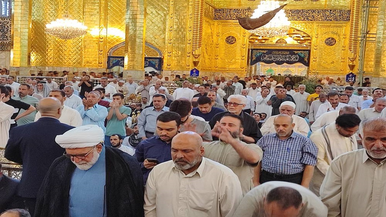 حضور حجت الاسلام مروی تولیت آستان قدس رضوی در حرم حضرت عباس (ع) + فیلم و تصاویر