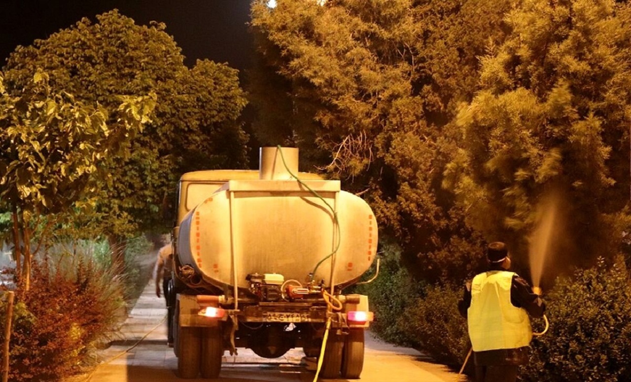 اعلام مسیر‌های مرحله دوم سم‌پاشی شامگاه ۲۶ خردادماه در اصفهان
