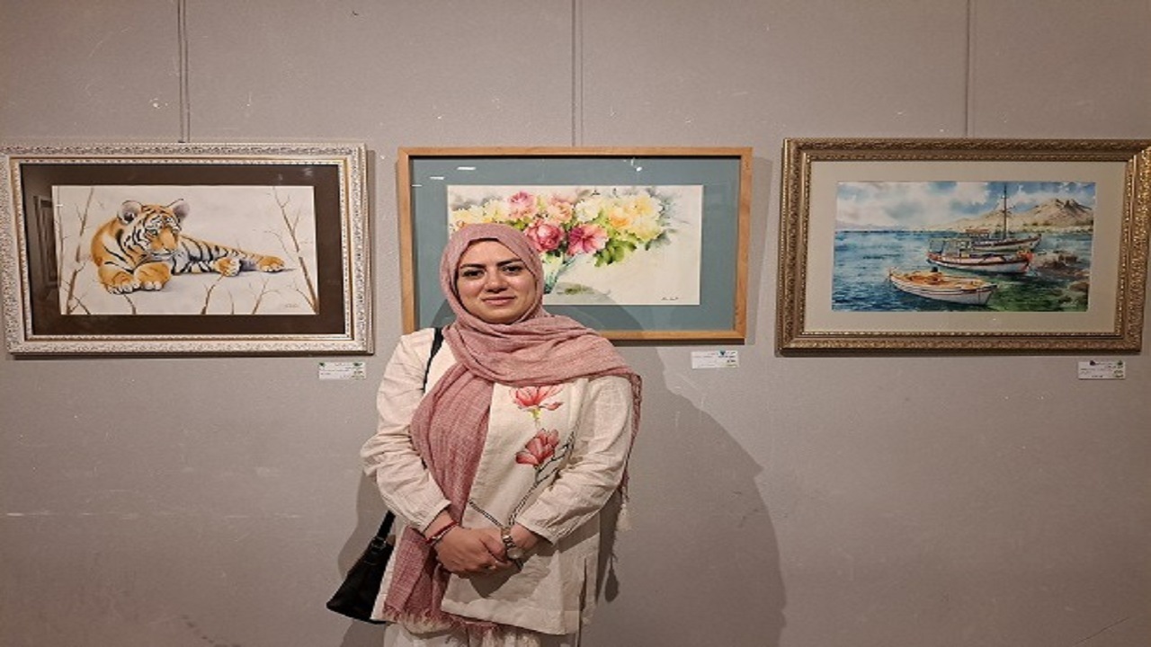 میزبانی نگارخانه فرهنگ قم از نمایشگاه نقاشی آبرنگ