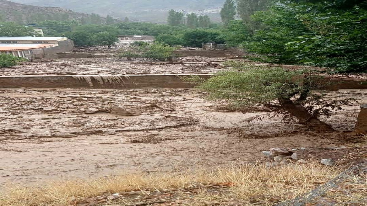 فیلمی از سیل ویرانگر در روستای عبابیگلو بخش موران