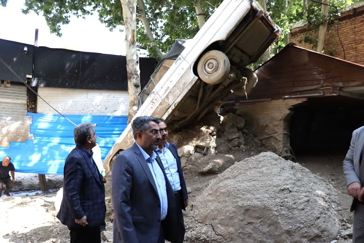 خسارت سیل به ۱۸ واحد پذیرایی در جاده کرج- کندوان