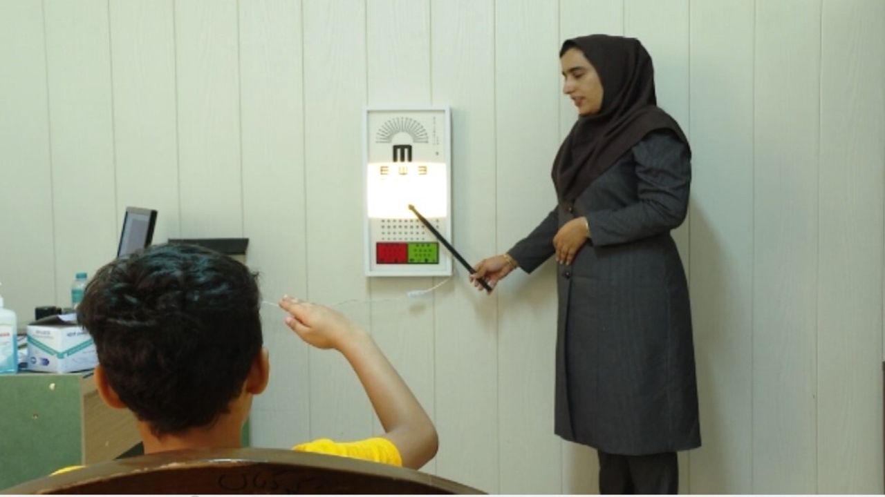آغاز طرح پیشگیری از تنبلی چشم کودکان در هرمزگان