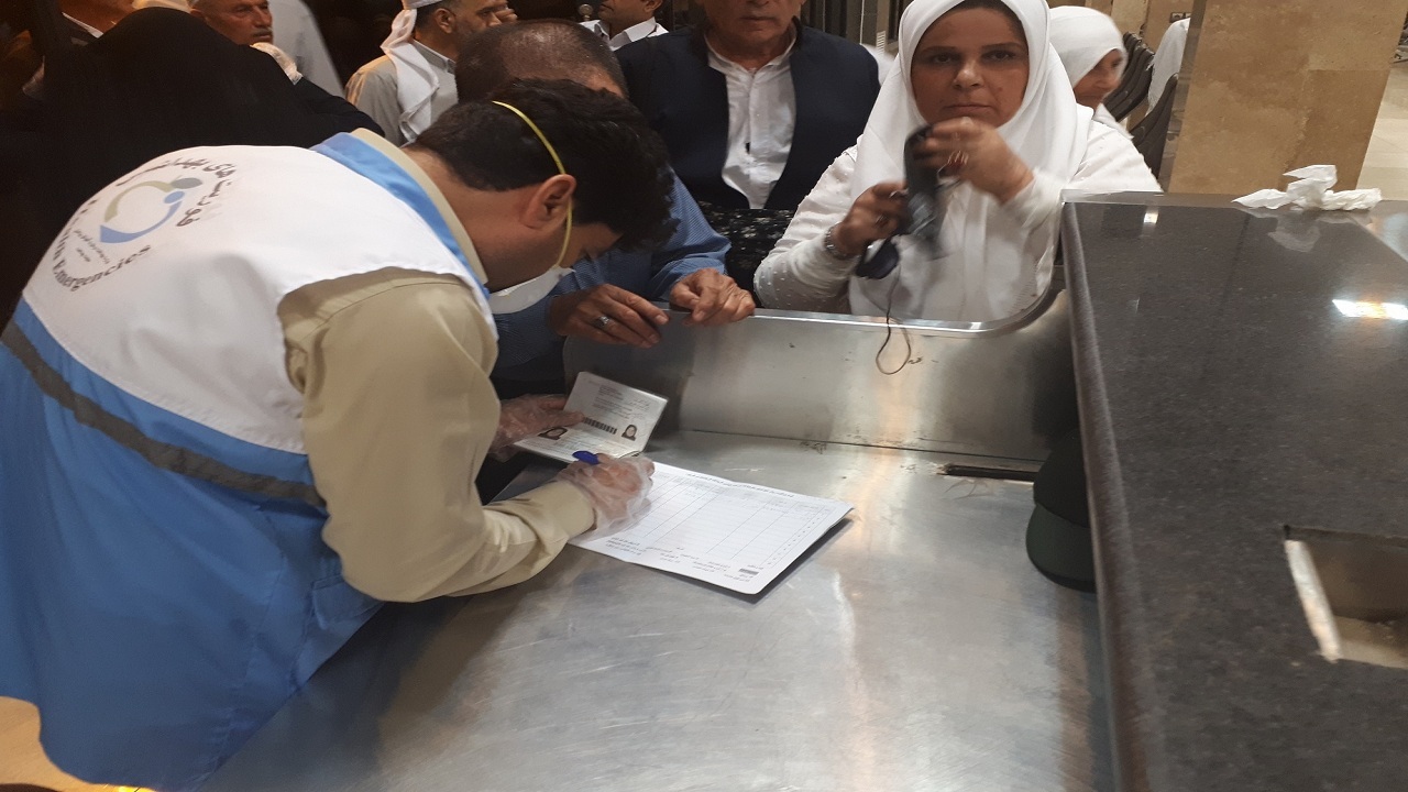 استقرار پایگاه مراقبت بهداشت مرزی در فرودگاه همدان
