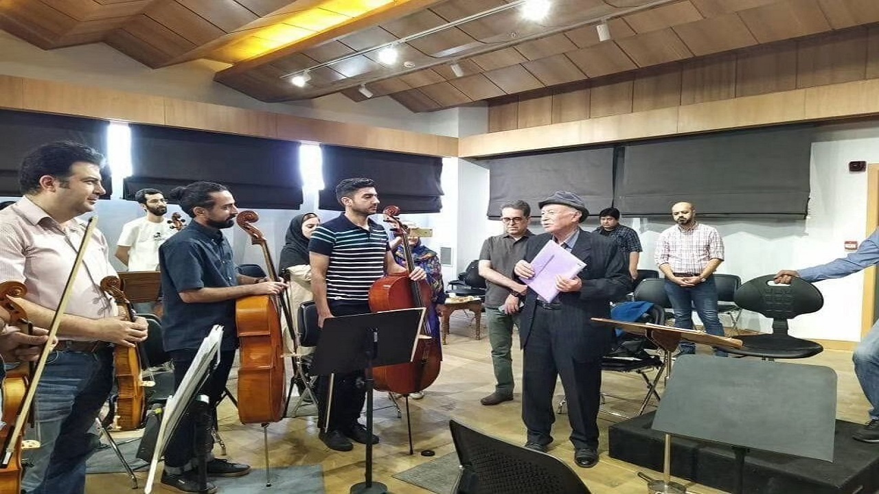 استاد فخرالدینی در تمرین ارکستر ملی ایران حضور یافت