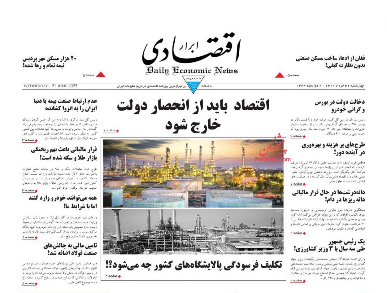 روزنامه ابرار اقتصادی